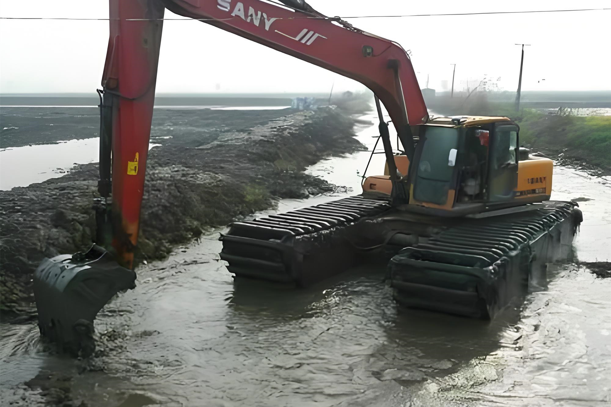 湖南益陽挖機清淤施工隊 - 挖機加長臂清淤的施工效率怎么樣？